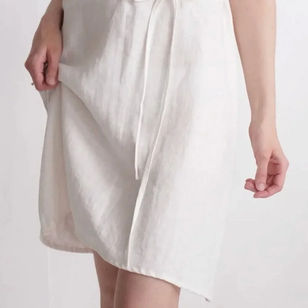Dusty Aqua Linen Sundress M - Picture 6 of 7